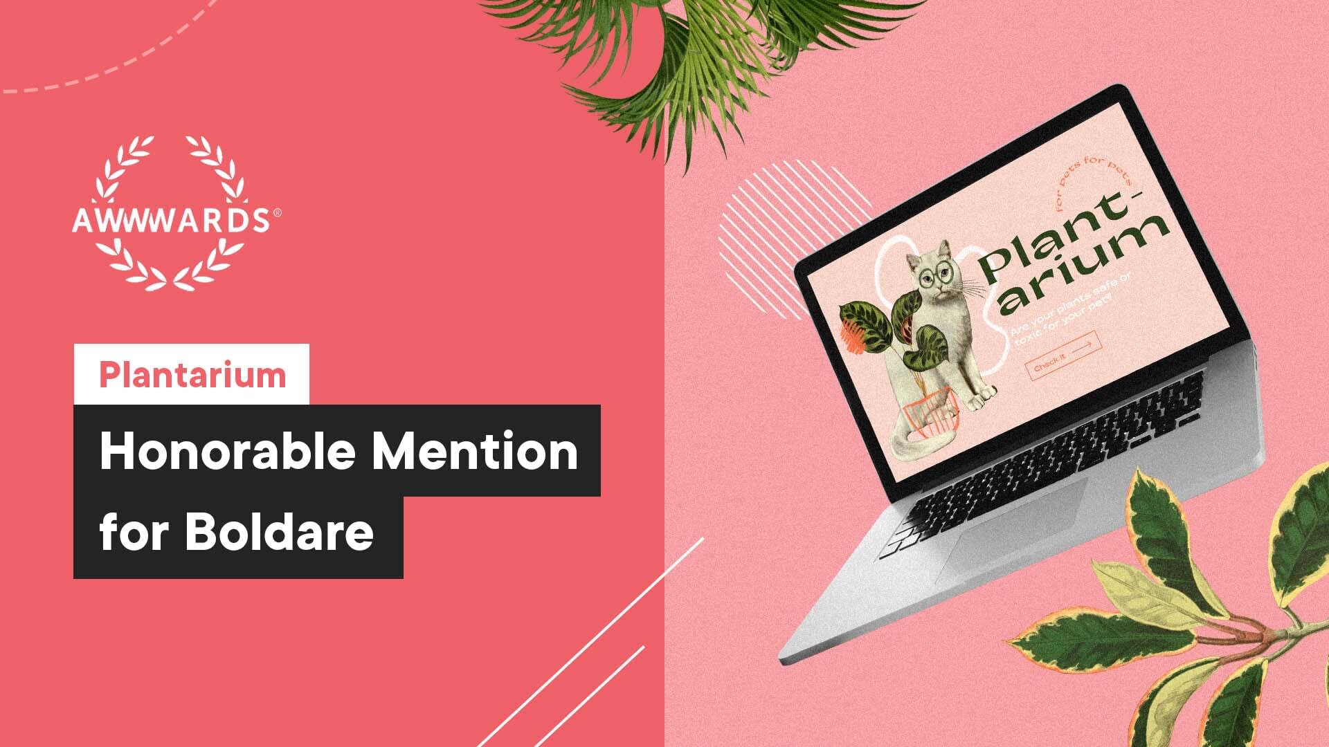 Press Release: Plantarium received an Honorable Mention
