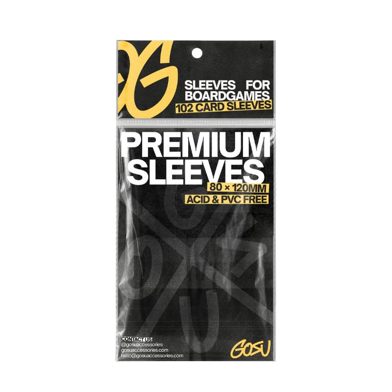 Fundas Premium 80 × 120 MM for Boardgames (102 PCS - 100 Micras)