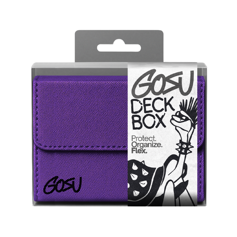 DECKBOX +100 SLEEVED CARDS PU LEATHER - PURPLE