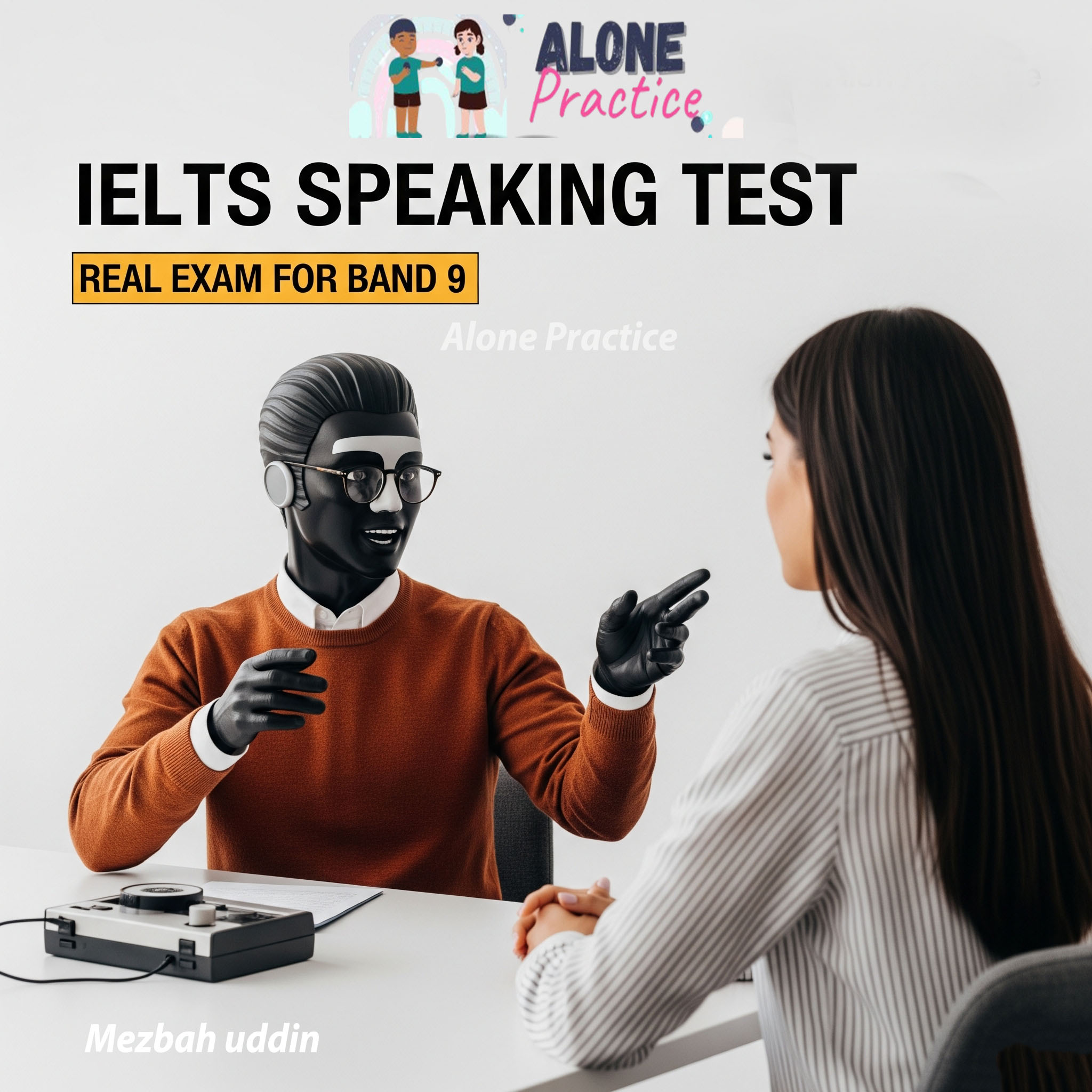 Student practicing IELTS speaking