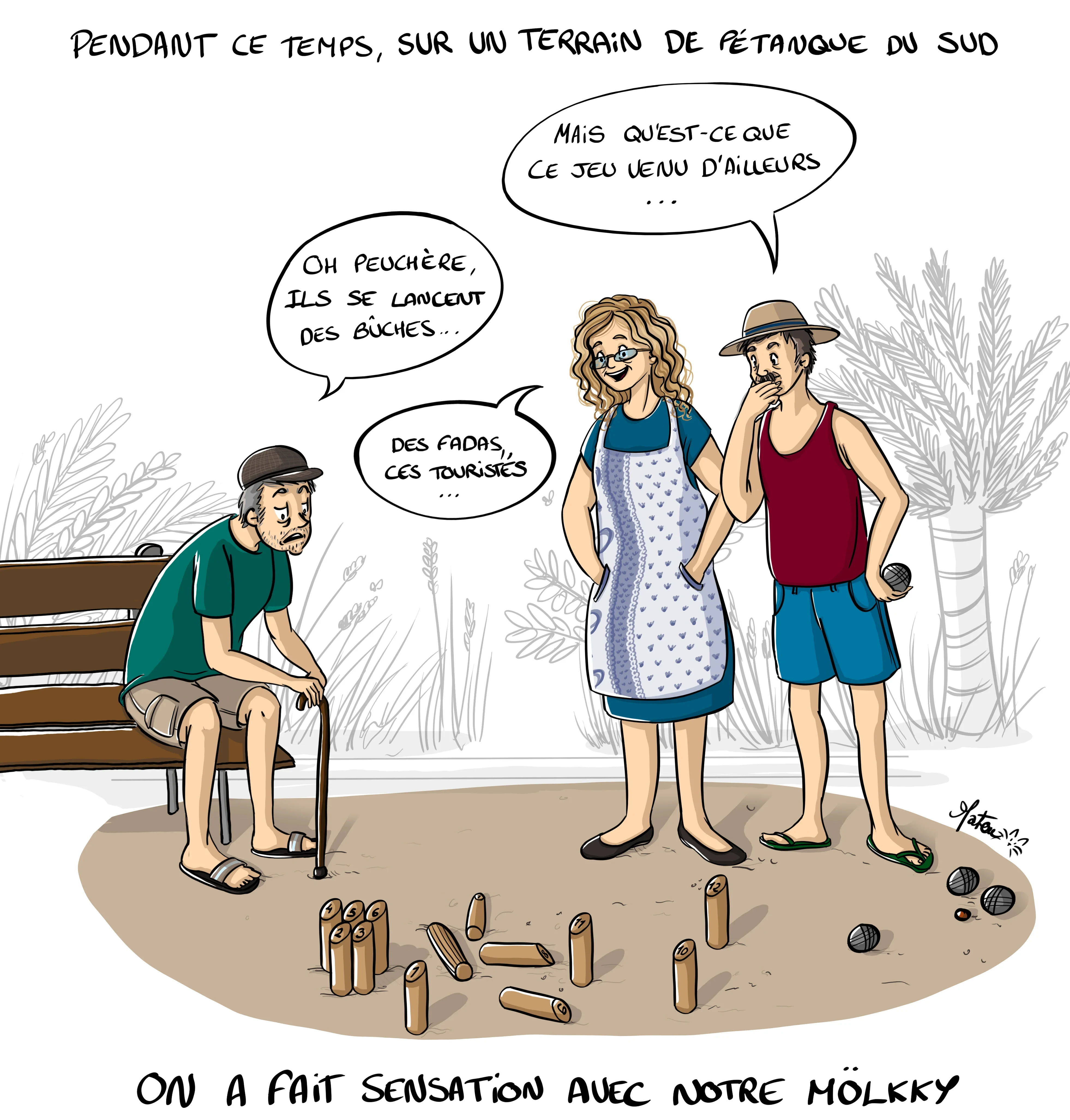 Matou dessine - 57 - molkky BD