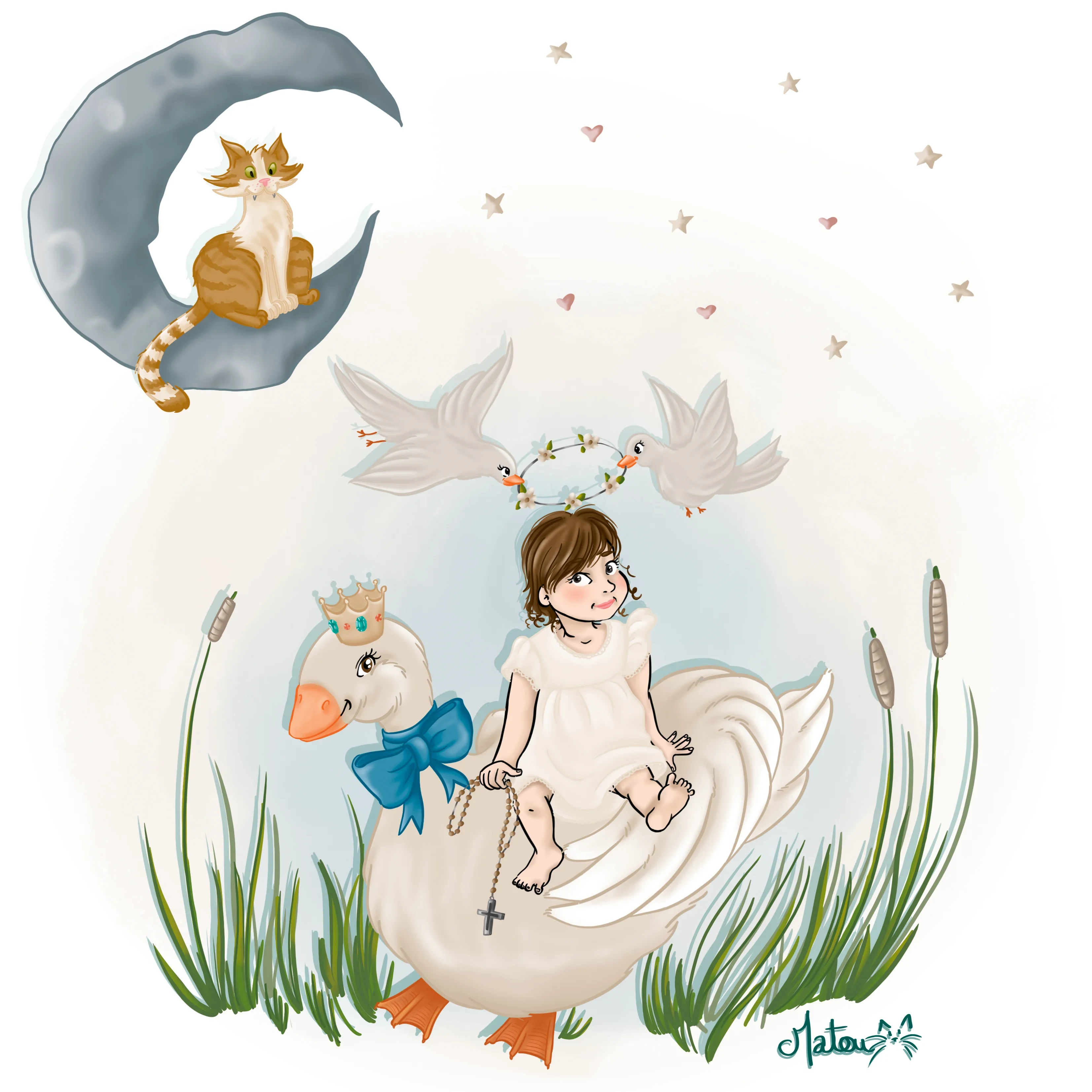 Faire-part Bapteme Romy by Matou
