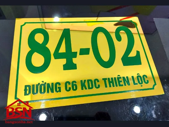 Bảng số nhà Alu tối giản đẹp tinh tế giá tốt sản xuất nhanh chóng
