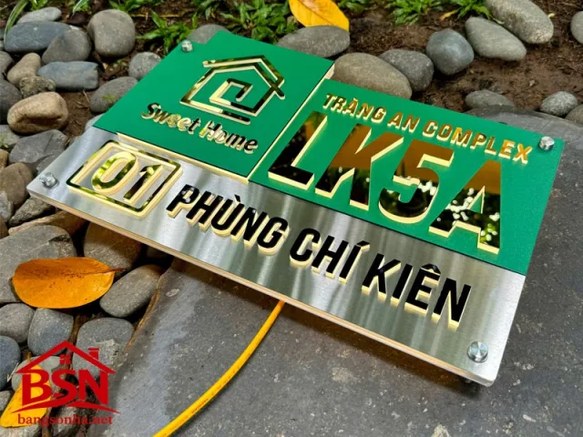Bảng số nhà Led hiện đại tinh tế uy tín giá rẻ sản xuất nhanh