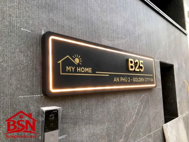 Bảng số nhà Led hiện đại cao cấp uy tín giá rẻ lắp đặt nhanh chóng