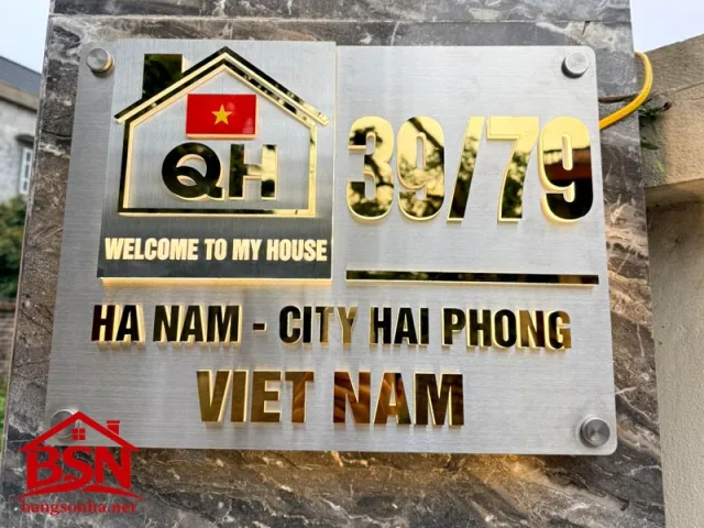 Bảng số nhà Led đẹp nổi bật ánh sáng đẹp uy tín giá rẻ thi công nhanh