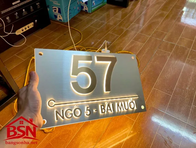 Bảng số nhà Led đẹp sang trọng tinh tế uy tín giá rẻ thi công nhanh
