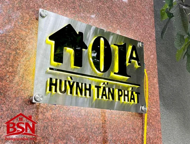 Bảng số nhà Led sang trọng cao cấp uy tín giá rẻ làm nhanh
