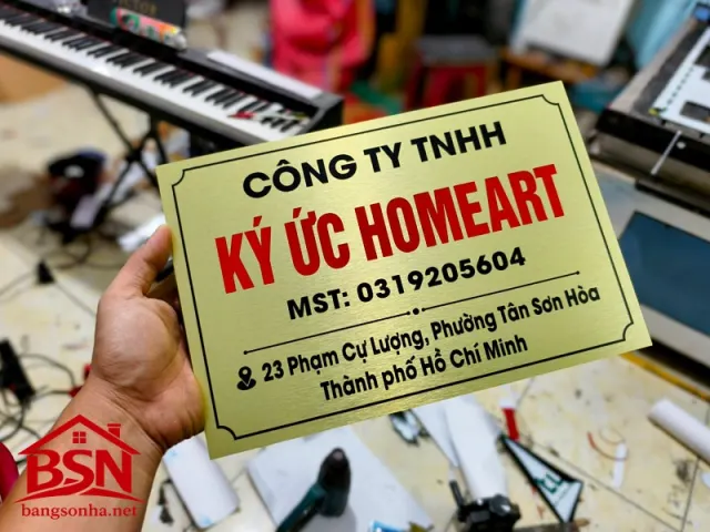 Bảng tên công ty alu đẹp uy tín hiện đại thi công nhanh dành cho cửa hàng công ty văn phòng