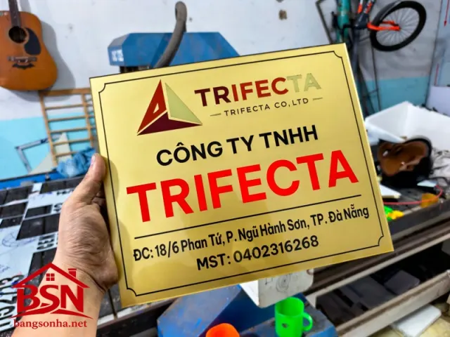 Bảng tên công ty alu cao cấp thi công nhanh bền đẹp phù hợp nhiều kiểu kiến trúc doanh nghiệp
