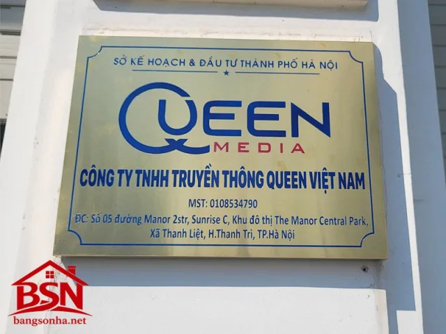 Bảng tên công ty Inox đẹp uy tín bền hiện đại thi công nhanh giá tốt chất lượng