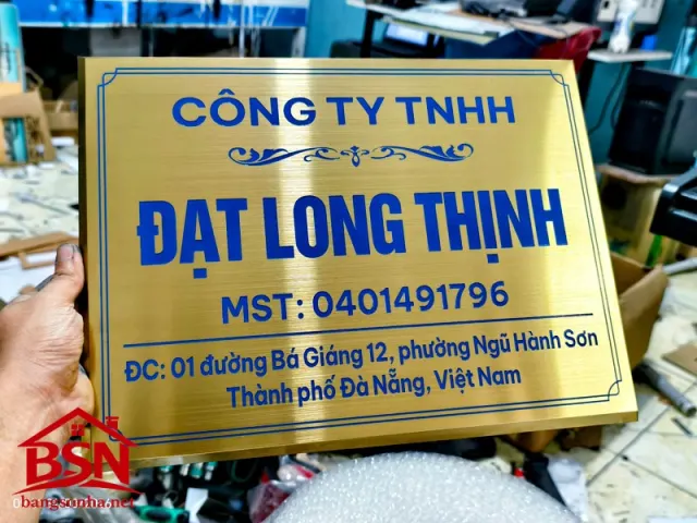 Bảng tên công ty Inox uy tín cao cấp đẹp bền giá rẻ thi công nhanh hiện đại