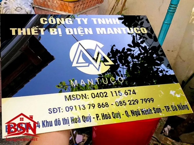 Bảng tên công ty mica hiện đại đẹp uy tín thi công nhanh cho doanh nghiệp
