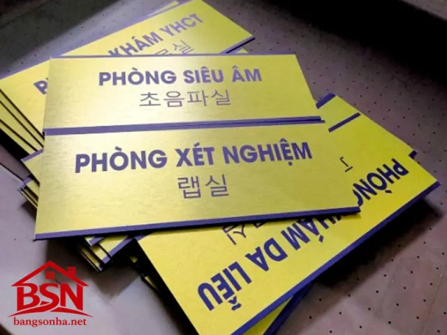 Bảng tên phòng Alu hiện đại sang trọng bền chắc đẹp giá rẻ dễ sử dụng