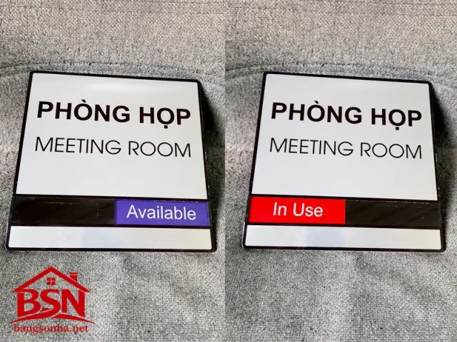 Bảng tên phòng Alu đẹp sang trọng thi công nhanh bền lâu và phù hợp nhiều thiết kế