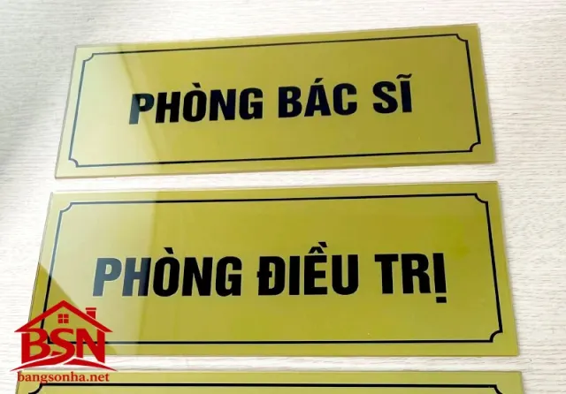 Bảng tên phòng Mica đẹp cao cấp hiện đại thi công nhanh uy tín bền đẹp