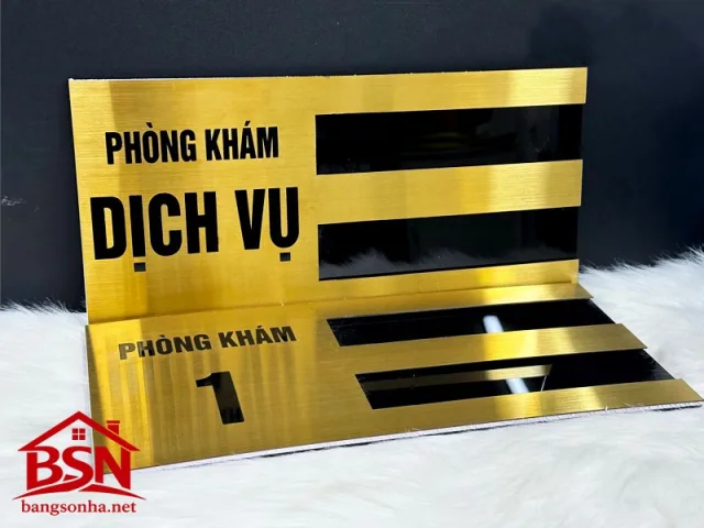 Bảng tên phòng Inox đẹp cao cấp sang trọng bền chắc uy tín giá rẻ thi công nhanh