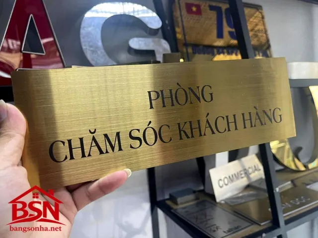 Bảng tên phòng Inox sang trọng đẹp cao cấp hiện đại bền uy tín thi công nhanh