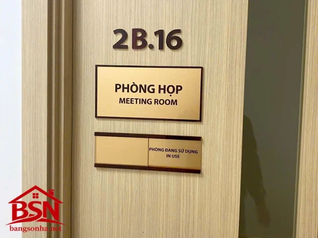 Bảng tên phòng Inox uy tín đẹp hiện đại sang trọng cao cấp bền thi công nhanh