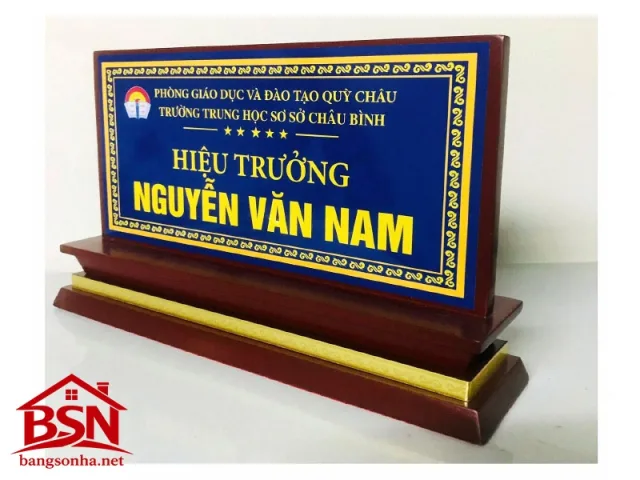 Bảng tên chức danh hiện đại sang trọng đẹp giá rẻ bền chắc và dễ lắp đặt