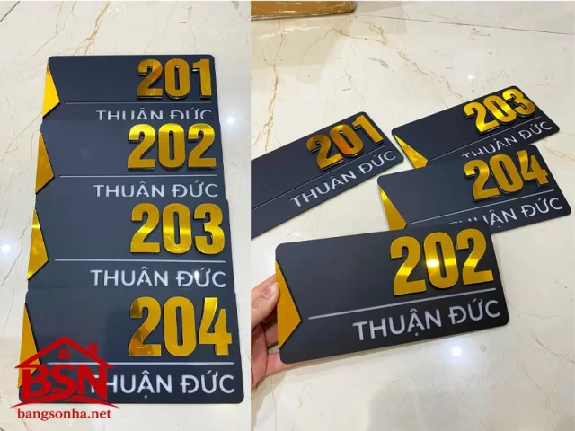 Bảng số phòng Alu hiện đại đẹp cao cấp giá rẻ bền chắc uy tín