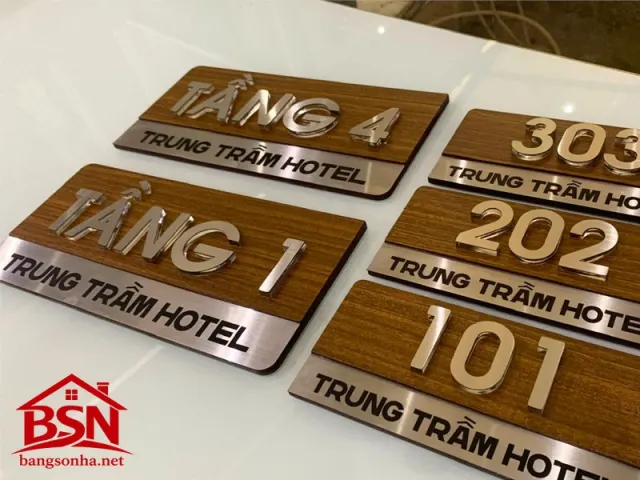 Bảng số phòng Alu đẹp bền sang trọng uy tín hiện đại giá hợp lý