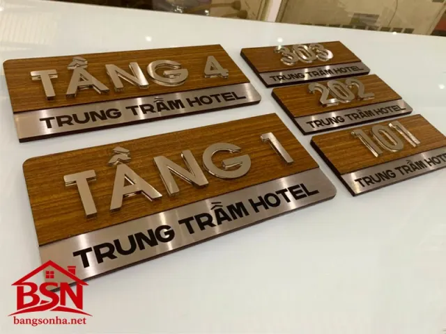 Bảng số phòng Mica hiện đại sang trọng uy tín phù hợp nhiều phong cách