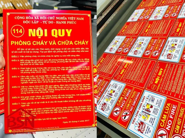 Biển báo cấm Mica cao cấp hiện đại đẹp bền giá rẻ thi công nhanh uy tín