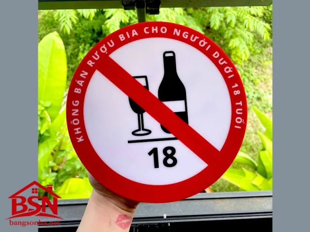 Biển báo cấm Mica cao cấp sang trọng đẹp bền chắc thi công nhanh uy tín