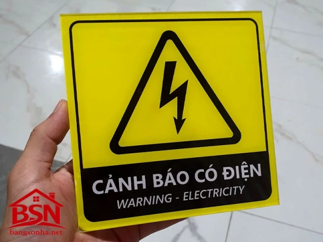 Biển báo cấm Mica đẹp cao cấp hiện đại thi công nhanh bền chắc giá hợp lý