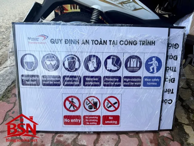 Biển báo cấm Mica cao cấp hiện đại đẹp giá rẻ bền lâu và dễ lắp đặt