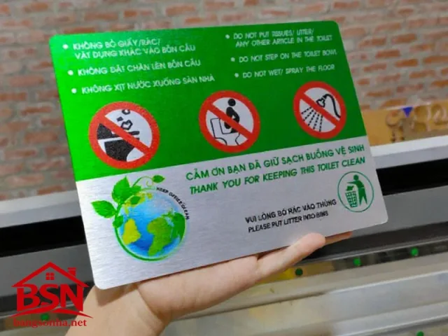 Biển báo cấm Alu bền đẹp sang trọng uy tín thi công nhanh giá hợp lý