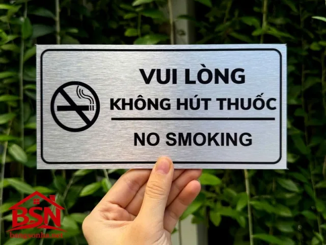 Biển báo cấm Alu cao cấp hiện đại đẹp bền uy tín hoàn thiện nhanh