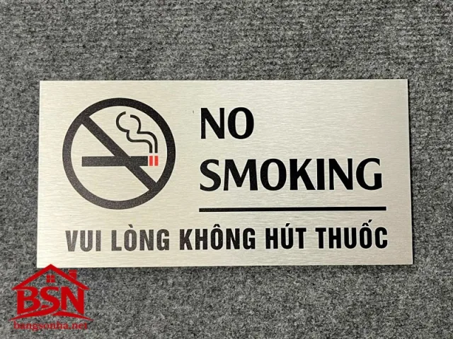 Biển báo cấm Alu giá rẻ sang trọng đẹp hiện đại bền uy tín lâu dài