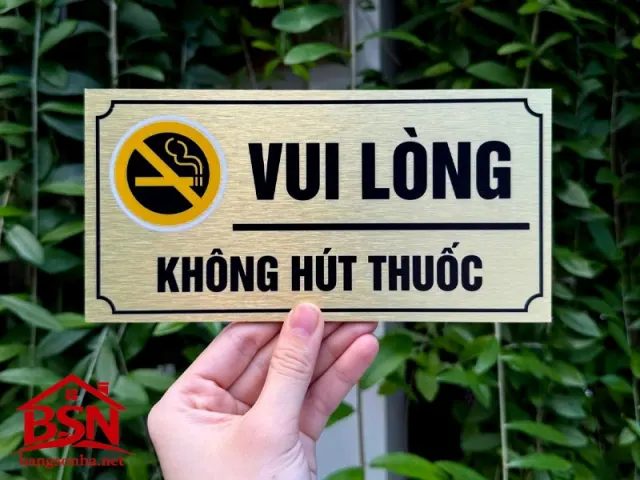 Biển báo cấm Alu cao cấp bền đẹp sang trọng uy tín phù hợp nhiều công trình