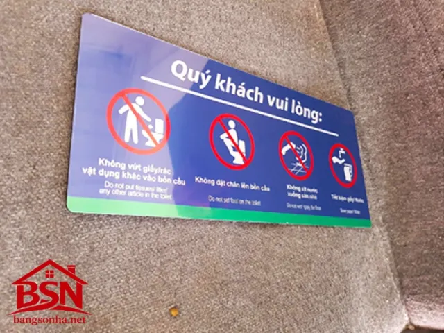 Biển báo cấm Formex hiện đại sang trọng giá rẻ đẹp bền dễ sử dụng