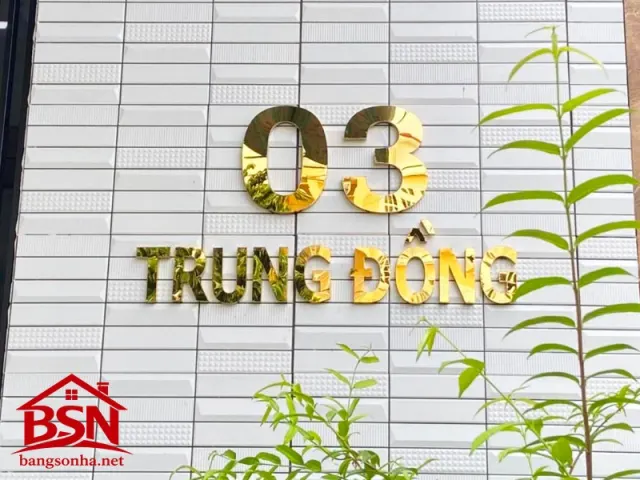 Bảng số nhà chữ nổi đẹp giúp địa chỉ dễ nhận diện