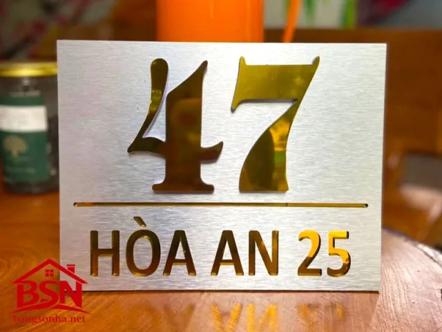 Bảng số nhà CNC giá rẻ đẹp và dễ nhận diện