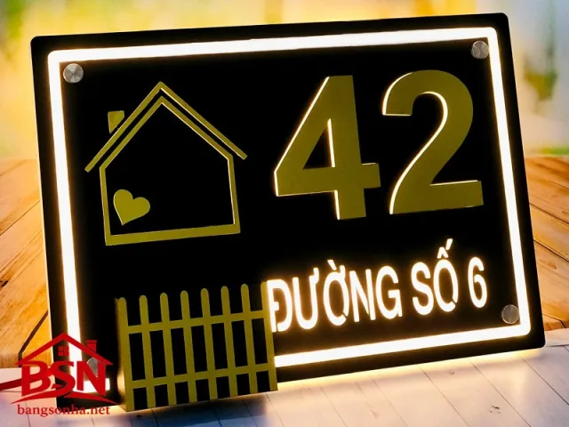 bảng số nhà hình ngôi nhà giá rẻ nhưng vẫn đẹp và bền