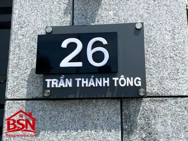 bảng số nhà biệt thự uy tín cho công trình sang trọng