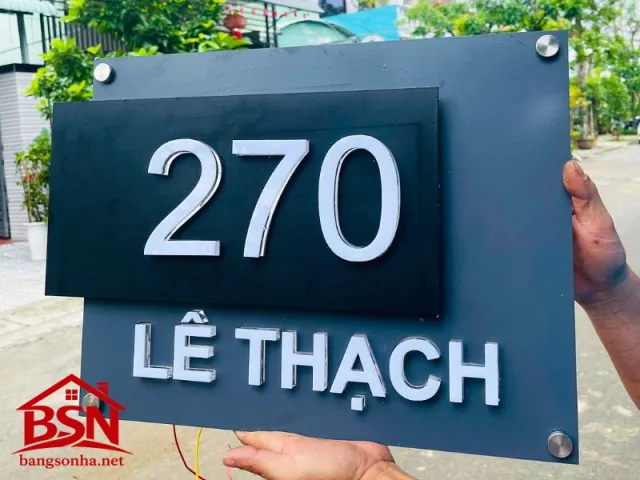 bảng số nhà biệt thự uy tín thiết kế theo yêu cầu đẹp và bền