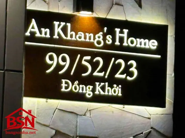 bảng số nhà rỉ sét hiện đại kết hợp phong cách cổ điển