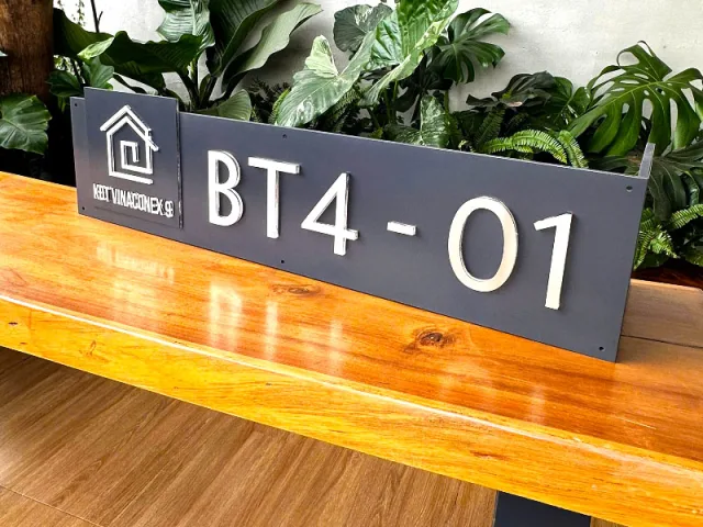 bảng số nhà chung cư uy tín với thiết kế gọn đẹp hiện đại
