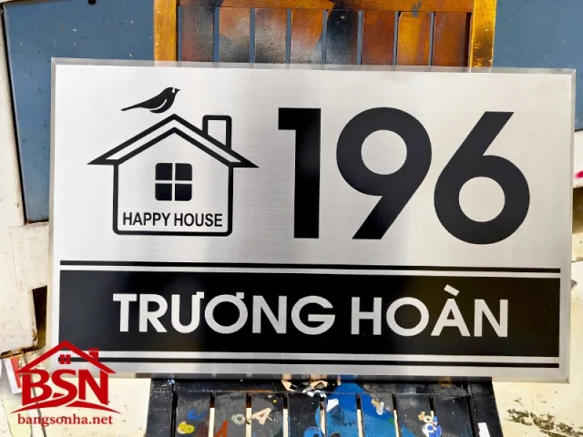 Bảng số nhà Inox In UV