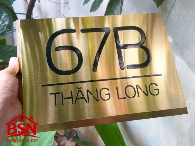 Bảng số nhà inox in UV cao cấp uy tín cho văn phòng nhỏ