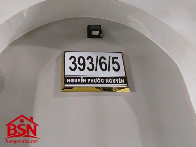 Bảng số nhà inox in UV sang trọng cao cấp cho phong cách riêng