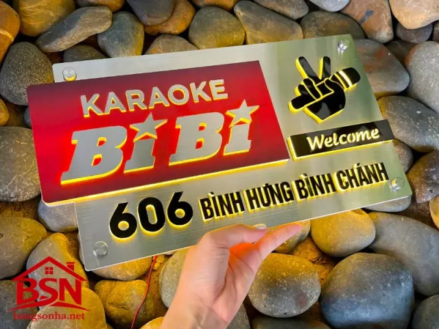 Bảng số nhà Alu Có Đèn