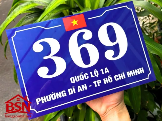 Bảng Số Nhà Mica In UV hiện đại uy tín cho căn hộ