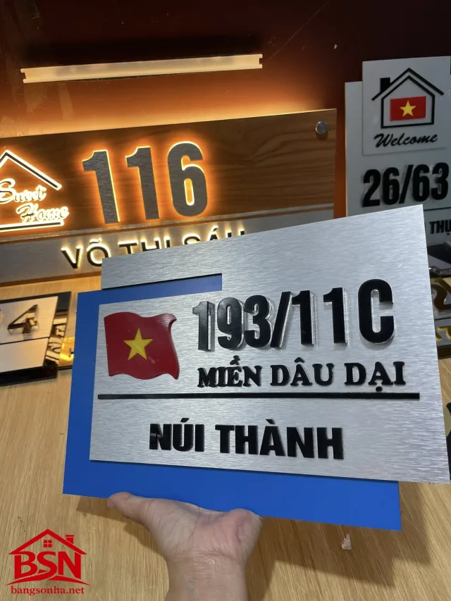 Bảng số nhà alu 