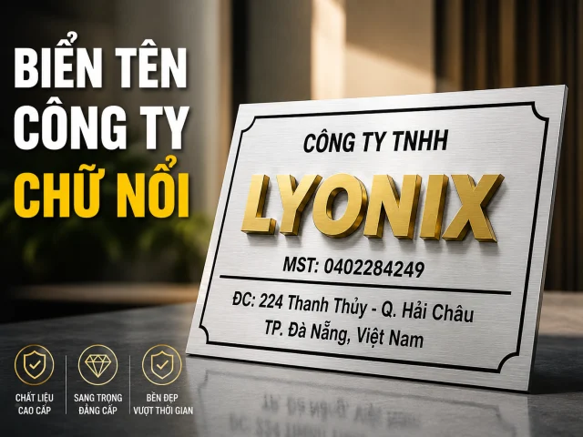 Biển Công Ty Chữ Nổi